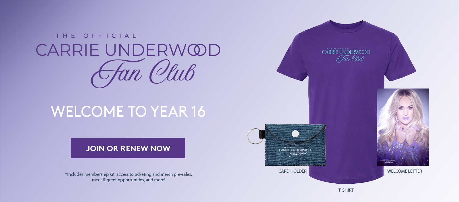 Carrie Underwood The Official Fan Club, fans club only 